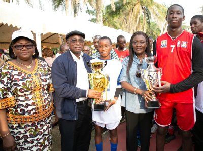 Les ministres Koffi N'Guessan et Mariatou Koné renforcent la fraternité entre les élèves du technique et ceux du secondaire par le sport