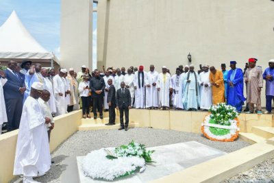 Adama Bictogo à Séguéla pour saluer les mémoires d’Hamed Bakayoko et d’Amadou Soumahoro