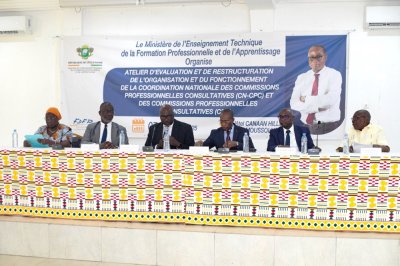 Enseignement technique et professionnel : un atelier ouvert à Yamoussoukro pour évaluer et restructurer la Coordination nationale des Commissions professionnelles consultatives permanentes