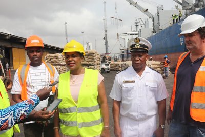 Exportation du cacao ivoirien: San Pedro accueille le plus gros navire de la campagne 2021-2022