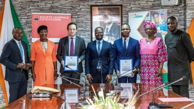 Financement de l'entrepreneuriat : Société Générale Côte d’Ivoire et l'Agence Emploi Jeunes signent une convention