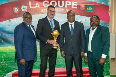 Publireportage- Football : le trophée de la CAN 2023 chez SOLIBRA