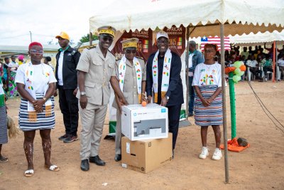 Gbapleu (Danané), frontière Côte d'Ivoire-Guinée-Libéria : les populations heureuses de la mise en service d'une pompe HVA