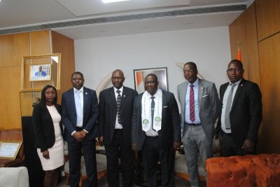 Gestion du foncier en zone rurale: le Ministre  de l’Agriculture a reçu l’Ordre des Géomètres – Experts de Côte d’Ivoire