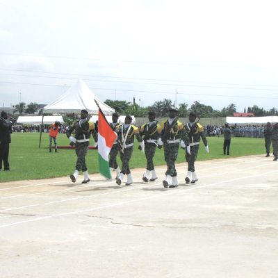 Présentation au drapeau de la promotion 2016-2018 des élèves de la Police nationale