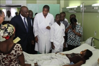 Accidents sur l’autoroute du nord : Hamed Bakayoko  au chevet des blessés