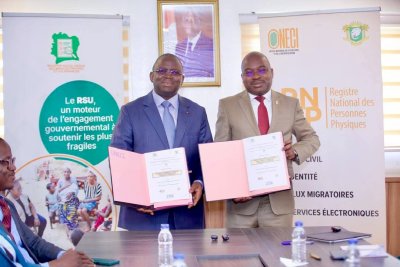 Inclusion sociale : l’ONECI et le BCPFS scellent une convention stratégique