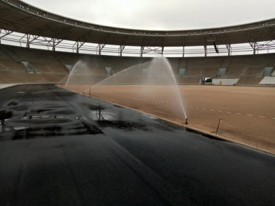 Infrastructures sportives CAN 2023 : le système d’arrosage du stade de Bouaké déjà fonctionnel