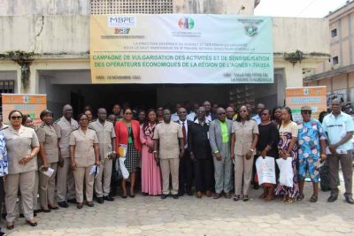 Sensibilisation sur l’interdiction de constituer des passifs : Agboville accueille la dernière étape de la campagne 