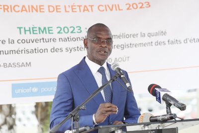 Journée africaine de l'état civil : le ministre de l'Intérieur et de la Sécurité, Vagondo Diomandé, préside la 6ème édition à Grand-Bassam