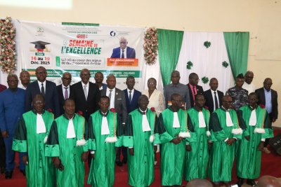 Journées de l’Excellence académique : l’université Jean Lorougonon Guédé honore ses nouveaux professeurs titulaires