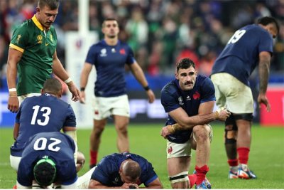 Coupe du monde de rugby: l'Afrique du Sud renverse la France et rejoint le dernier carré