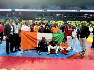 Taekwondo-Championnats d’Afrique seniors : La Côte d’Ivoire termine à la 3è place avec sept médailles