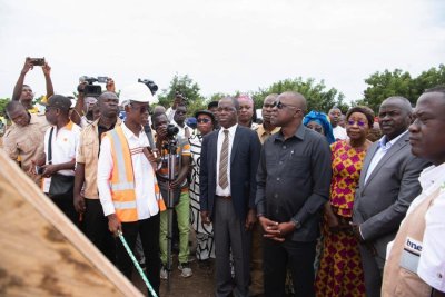 CAN 2023 à Bouaké : Lancement des Travaux de bitumage et de réhabilitation de 13,5 km de voiries par Amadou Koné