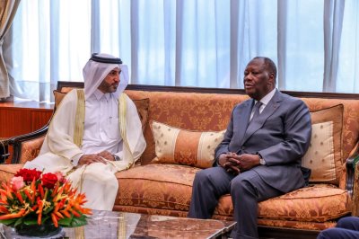 Le Chef de l’État a échangé avec l’Ambassadeur du Qatar en Côte d’Ivoire et le Président intérimaire du PDCI-RDA