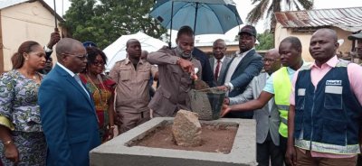 La première pierre du Lycée municipal de Bingerville posée