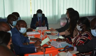 Le Ministre Danho s'enquiert de l'état d'avancement des préparatifs de l'inauguration du siège du taekwondo