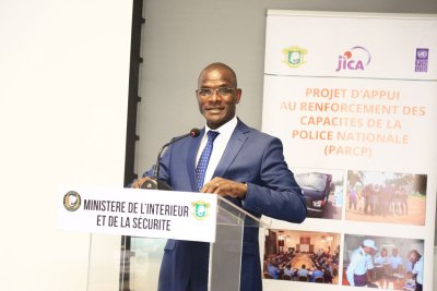 Projet d’appui au renforcement de capacité de la Police nationale : le ministre Vagondo Diomandé satisfait des acquis et des objectifs atteints