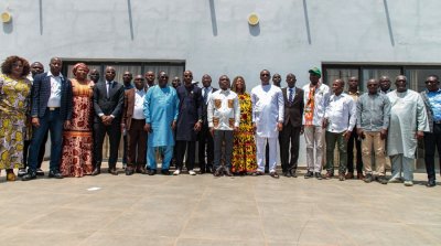 Mamadou Touré a eu un échange le 24 février 2024 avec le personnel politique du RHDP du Haut-Sassandra.