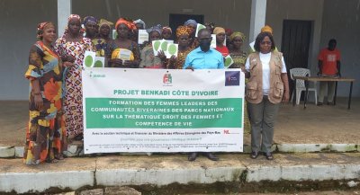 Les femmes leaders riveraines du parc du mont Sangbé formées sur leurs droits