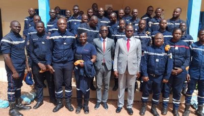 Les pompiers civils de Niakara encouragés dans leur mission au service des populations