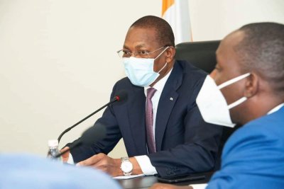 Litige foncier à la la Riviéra Golf: Le ministre Bruno Koné reçoit la Directrice Générale d'une entreprise immobilière