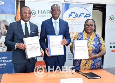 Lutte contre la corruption : la HABG, le FDFP et l'ABG-LAC signent une convention pour renforcer les capacités de 50 entreprises