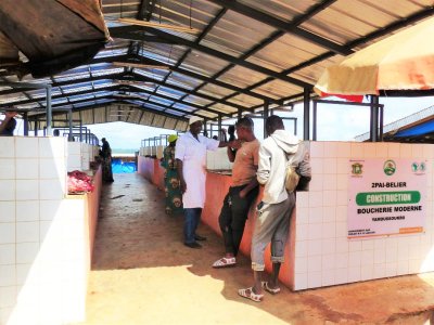 Marché Mo-Fêtai de Yamoussoukro : la boucherie moderne construite par le pôle agro-industriel dans la région du Bélier (2PAI-Bélier) désormais ouverte