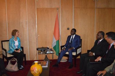 L’héritière du Groupe Mars chez le ministre Sangafowa Coulibaly