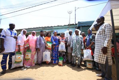 Mois de pénitence : Une Ong soulage 200 femmes de la commune de Port-bouët avec des dons en  vivres 
