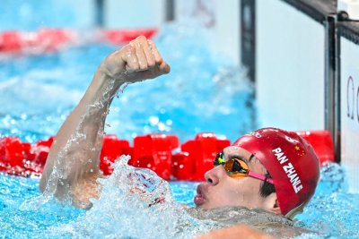 Natation: or et record du monde pour le Chinois Pan Zhanle sur 100 m nage libre