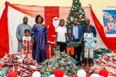 Noël dans le Haut Sassandra :Mamadou Touré donne le sourire à 1000 enfants de sa région