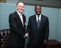 Le Chef de l’Etat a échangé avec ses homologues de la Guinée-Equatoriale, du Ghana et le Premier Ministre de la Nouvelle-Zélande