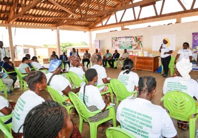 PA-Psgouv : 09 femmes de Pakouabo (Bouaflé) bénéficiaires d’une formation en aviculture villageoise visitées