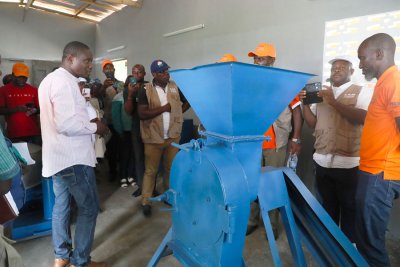 PA-PsGouv: le nouveau bâtiment de l’unité semi-industrielle de transformation de manioc du Groupement Sanata de N'Douci entièrement équipé