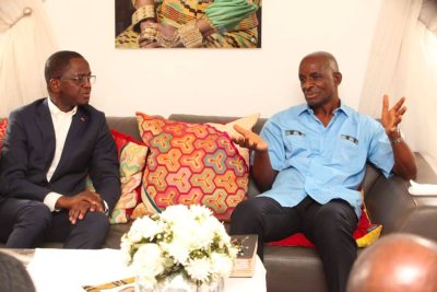 Patronat ivoirien : le  nouveau président Ahmed Cissé chez Jean Kacou Diagou