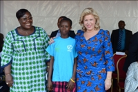 Korhogo : Aide à l’enfance en danger / Mme Dominique Ouattara soulage les pensionnaires de l’ANAED