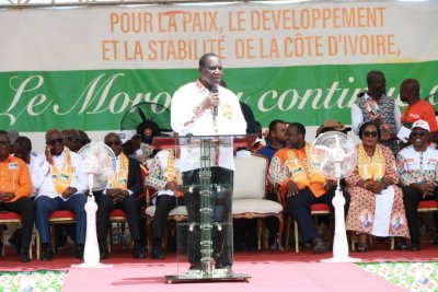 Présidentielle 2025 : Ahoua N’doli Théophile aux populations : « Nous devons plébisciter le Président Alassane Ouattara au soir du 25 octobre dans le Moronou »
