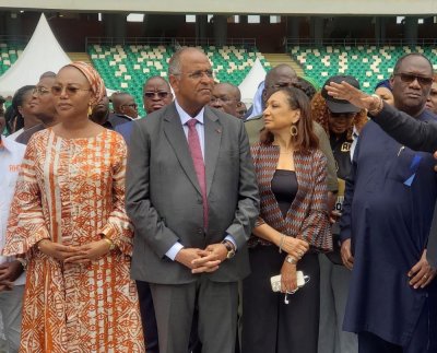 Présidentielle 2025 : Patrick Achi au stade d’Ebimpé pour superviser les derniers préparatifs du 2e Congrès du RHDP