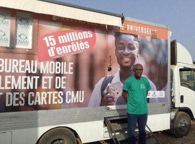 Production de cartes CMU: une unité mobile déployée dans le Cavally