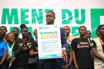 Programme Jeunesse du gouvernement/Organisation de la CAN 2023 : le programme de recrutement de 20 000 jeunes bénévoles officiellement lancé