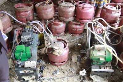 Reconditionnement illégal de gaz butane : le Ministère en charge du Commerce procède à la saisie d’environ 2000 bouteilles de gaz butane