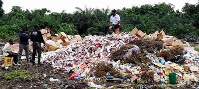 Région du Tonkpi : 70 millions Fcfa de drogues et autres produits prohibés incinérés à Man