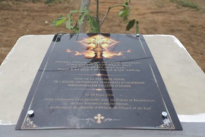Religion : pose de la première pierre de l’église orthodoxe Medhani Alem de Songon Kassemblé