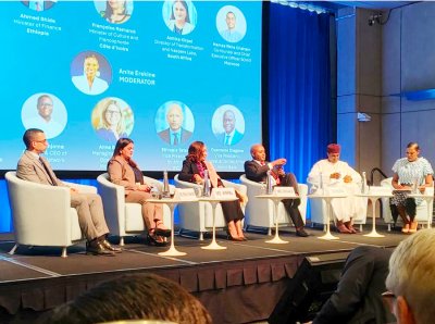 Réunions de Printemps 2025 du Groupe de la Banque mondiale et du FMI : la ministre Françoise Remarck partage l'expérience ivoirienne en matière de politique culturelle