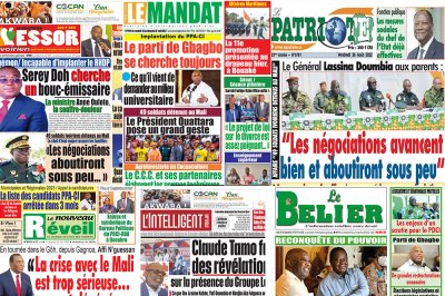 Revue de presse: L'affaire des 49 soldats ivoiriens détenus au Mali et les élections à venir à la Une