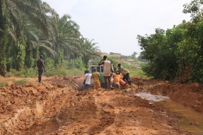 Taî coupée du reste du pays par le mauvais état de la route