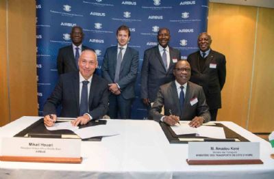 Industrie aéronautique et spatiale : le gouvernement de Côte d’Ivoire signe un partenariat avec Airbus à Toulouse