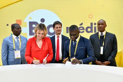 Signature de convention:  CI20 et Bpifrance mutualisent leur force en présence des Ministres Mamadou Touré et Félix Anoblé