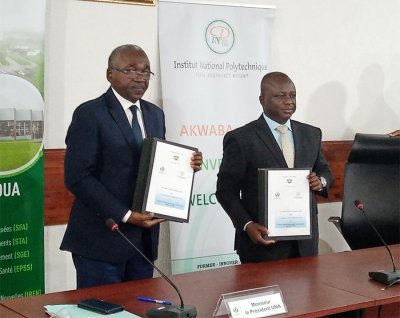 Côte d’Ivoire : signature  d’un accord de coopération entre l’Université Nangui Abrogoua et l’INP-HB